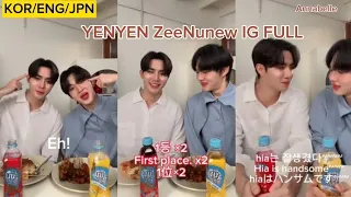 (KOR/ENG/JPN) ZeeNunew YenYen IG Live FULL "come and eat my heart"