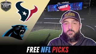 Thursday Night Football | Free NFL Pick and Prediction | Panthers vs Texans | Sports Betting