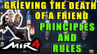 MIR4 - Grieving the Death of a Friend - Principles and Rules Guide! Mystery Scroll Walkthrough!