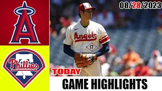 Philadelphia Phillies vs Los Angeles Angels FULL HIGHLIGHTS [TODAY] |  August 28, 2023 | MLB 2023