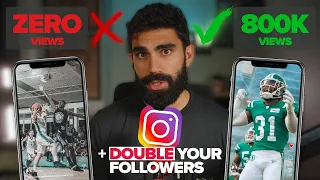 How I Got 800k Views and DOUBLED my Followers with Instagram Reels 📈