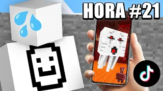 Comprobé 100 TikToks VIRALES de MINECRAFT en 24 Horas!