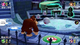 Mario Party Superstars #19 Horror Land Donkey Kong vs Yoshi vs Birdo vs Waluigi