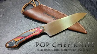 KNIFE MAKING / POP CHEF KNIFE 수제칼 만들기 # 125