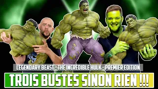 Trois Bustes SINON RIEN !  Legendary Beast The Incredible Hulk Premier Edition