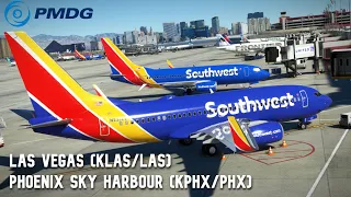 MSFS 2020 | PMDG 737-700 |  Las Vegas to Phoenix | WN1306 Full Flight