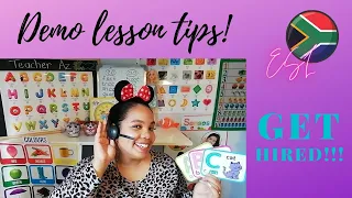 Demo lesson tips & tricks | How to pass my Demo lesson | Teach English online South Africa | ESL