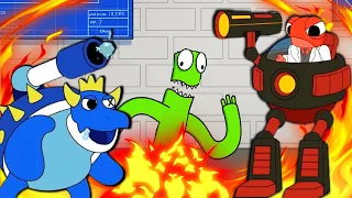 If Rainbow Friends Had Boss Fights! Roblox Cartoon Animation by GameToons