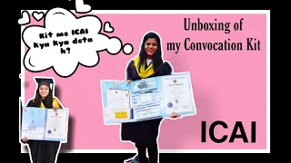 Unboxing of Convocation Kit /ICAI/ CA Convocation