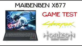 Ноутбук MAIBENBEN X677 AMD Ryzen 7 7735H | RTX 4060 Игровой тест