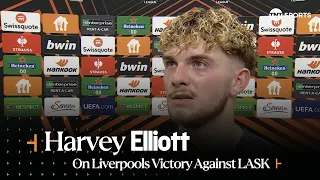 "FIRST HALF WASN'T GOOD ENOUGH" | Harvey Elliott Reacts After LASK 1-3 Liverpool | Europa League