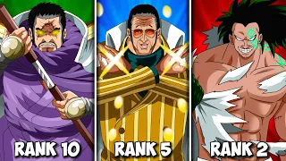 The 20 Strongest Marines in One Piece Ranked