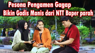 PRANK PENGAMEN GAGAP ! BIKIN GADIS MANIS DARI NTT AUTO MELELEH