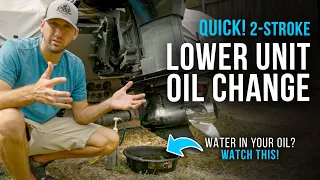 How to Change Lower Unit Oil (2-Stroke Outboard)