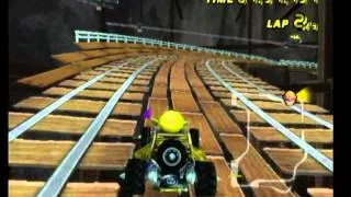 Mario Kart Wii Gameplay - Time Trials - Wario's Gold Mine