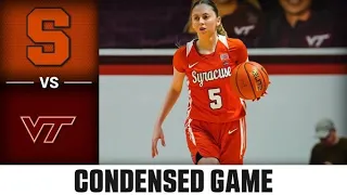 Syracuse vs. Virginia Tech Condensed Game | 2022-23 ACC Women’s Basketball