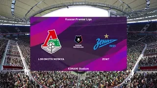 PES 2020 | Lokomotiv Moscow vs Zenit - Russia Premier League | 28 September 2019 | Full Gameplay HD