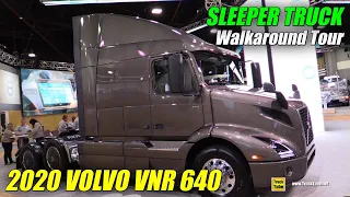 2020 Volvo VNR 640 Walkaround - 61inch Mid Roof Sleeper Truck Exterior Interior Tour