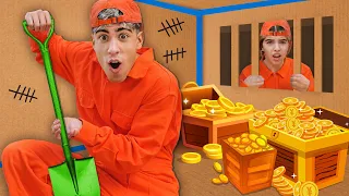 24 HOURS IN A CARDBOARD PRISON !!