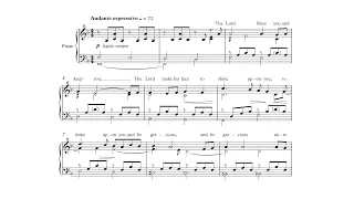 Wayne Marshall - Rutter: The Lord bless you and keep you (Solo Piano Sheet Music)