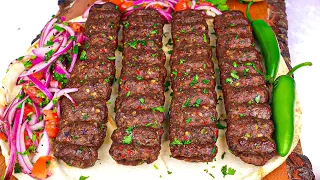 NEW Turkish Kebab With Special Seasoning For EID, Turkish Adana Kebab Recipe With Homemade SKEWERS