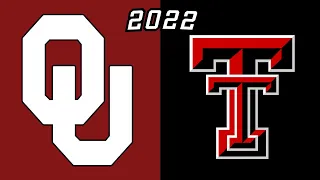 2022 Oklahoma Sooners vs Texas Tech Red Raiders | College Football Full Game Replay | 720p