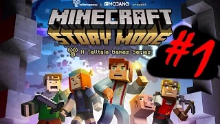 Minecraft story mode:Начало истории #1 (Русская озвучка)