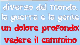 un uomo venuto da molto lontano karaoke con cori