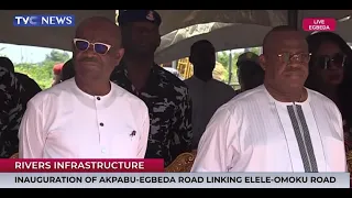 Gov. Wike Commissions Akpabu-Egbeda Road Linking Elele-Omoku Road