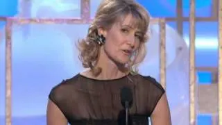 Laura Dern Wins Best Supporting Actress TV Movie - Golden Globes 2009