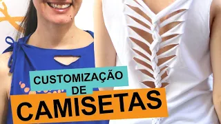 2 IDEIAS DE CUSTOMIZAÇÃO DE CAMISETA SEM MANGA | Customizando por Mariely Del Rey