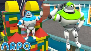 Building Blocks Playhouse! | ARPO The Robot | Funny Kids Cartoons | Kids TV Full Episodes