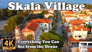 Skala Village Kefalonia (Cephalonia) from Drone in 4K