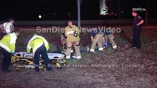 MOTORCYCLIST SUFFERS CRITICAL INJURIES IN CRASH, MISSION VALLEY