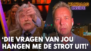 Johan tegen Valentijn: 'Die negatieve vragen van jou hangen mij de strot uit!' | VANDAAG INSIDE