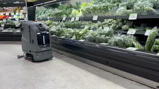 Autonomous Floor Scrubbing Robot - Grocery Store