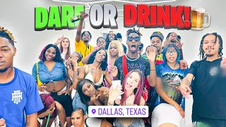 Dare Or Drink! | 20 boys & 20 Girls Dallas! ❤️