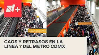 Saturación y caos en Línea 7 del Metro CDMX - Despierta
