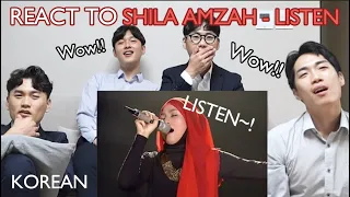 Korean Reaction Shila Amzah - Listen