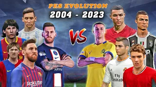 MESSI vs RONALDO in Every PES [2004 - 2023]✅🔥 Fujimarupes