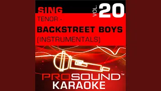 Perfect Fan (Karaoke Instrumental Track) (In the Style of Backstreet Boys)