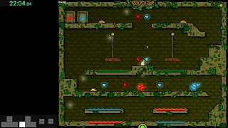 Fireboy and Watergirl 1 Level 2 100% 2 player speedrun in 22 seconds