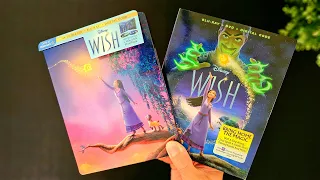 WISH (Steelbook) 4K UltraHD Blu-ray DVD Unboxing  | Disc Menu Reveal