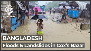 Deadly landslides, flooding hit Rohingya camps in Bangladesh