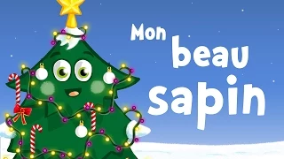 O Christmas Tree in French (Mon beau sapin) - Christmas song for kids with lyrics !