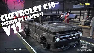 Chevrolet C10 Stepside Pickup 1965 (motor de lambo) NFS