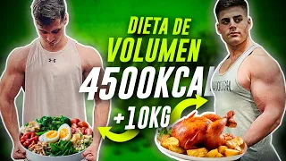 UN DIA EN MI DIETA DE VOLUMEN +4500kcal | Salvador Twins