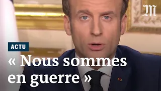 « Nous sommes en guerre » : le discours de Macron face au coronavirus (extraits)