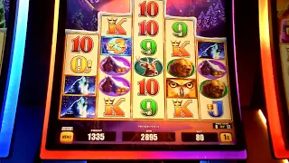 Timber Wolf Triple Power Slot Machine HUGE WIN Bonus