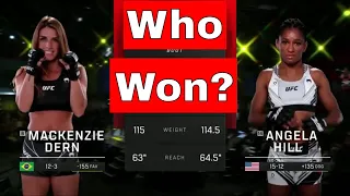 Mackenzie Dern VS Angela Hill Recap